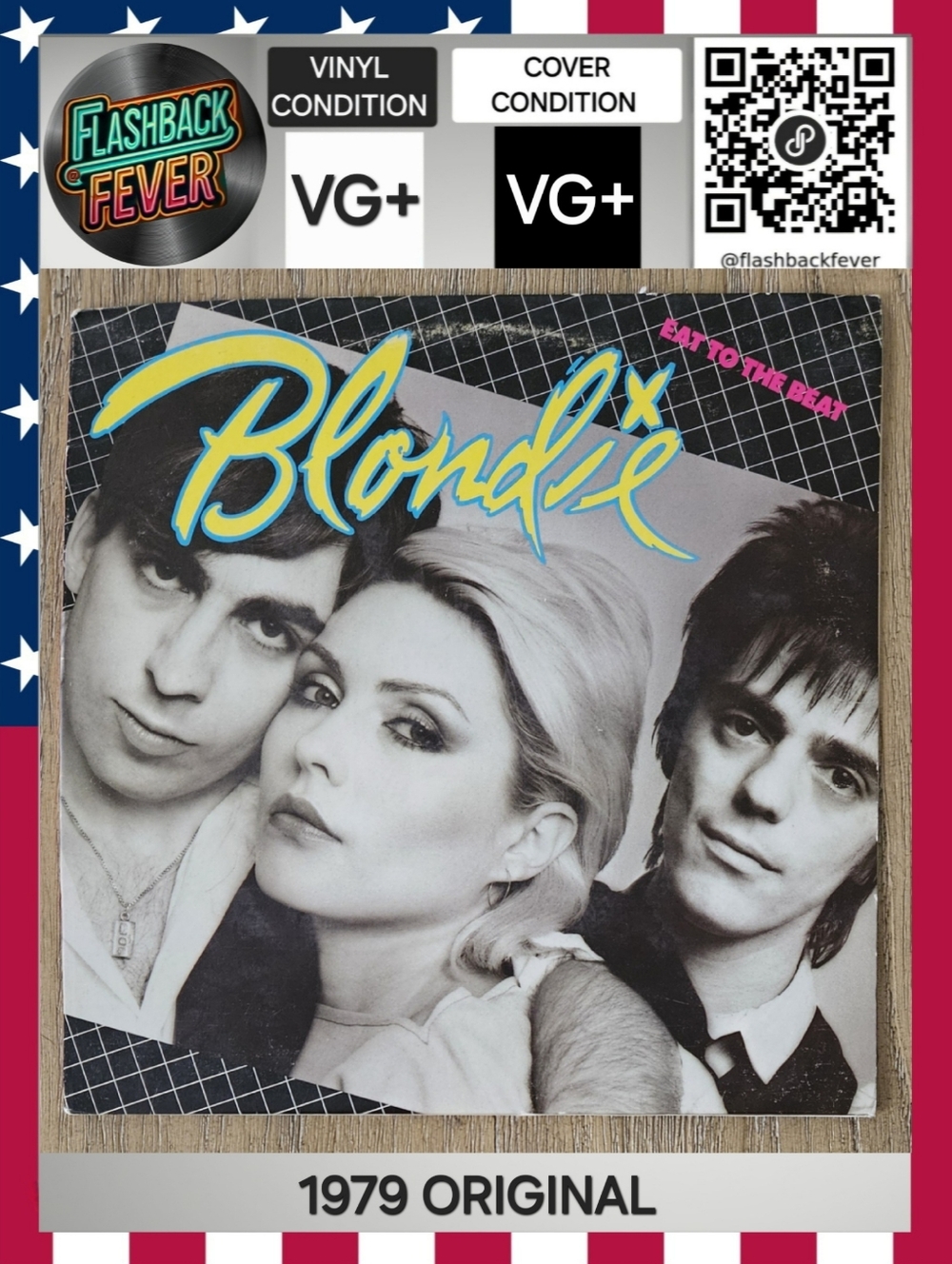 BLONDIE•Eat To The Beat•Oct 1979 US (#CHE-1225) Santa Maria Pressing